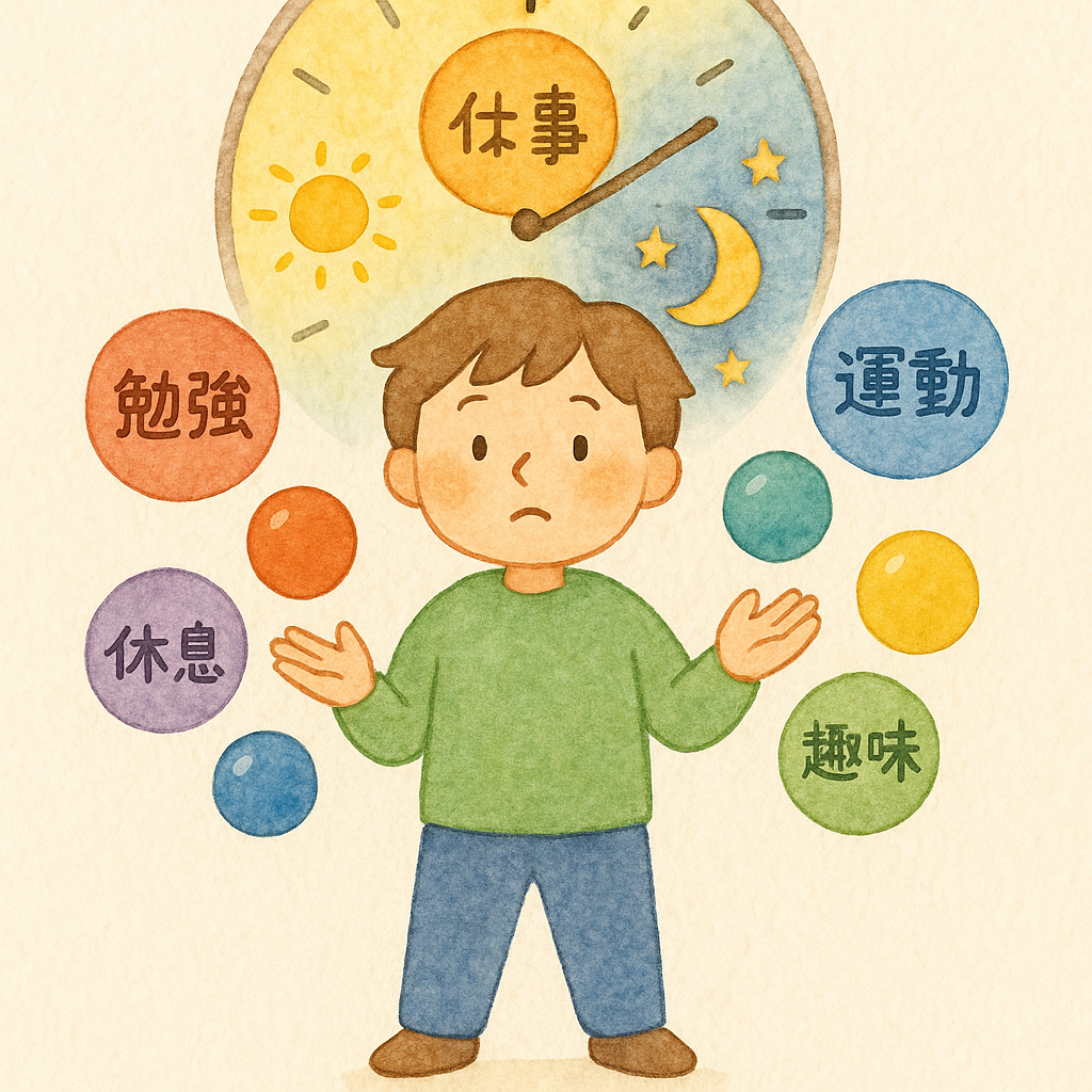 時間の使い方のバランス